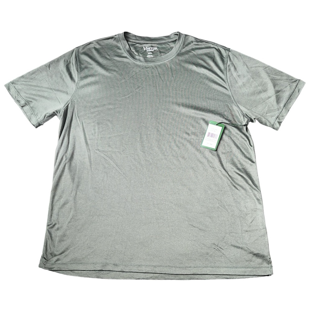 NWT Visitor Premium Forest Green Crewneck Tee Short Sleeve Top XXL